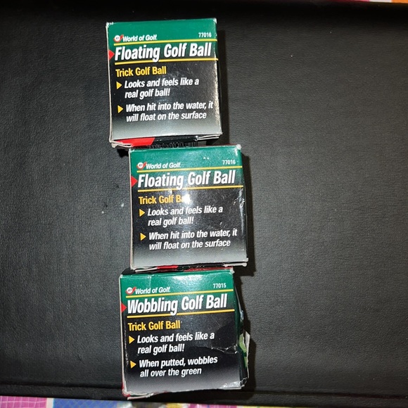 New Set of 3 Trick Golf Balls - Floating & Wobbling - World of Golf - Picture 3 of 8